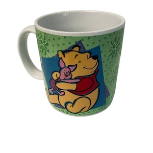 Disney 1997 Collectible Winnie The Pooh Piglet Coffee Mug Cup Walt Disney 12 oz