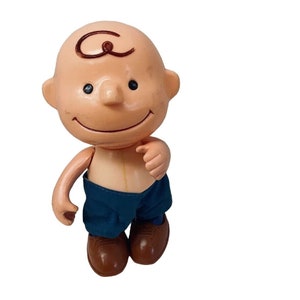 Vintage Action Figure Peanuts Charlie Brown Posable Made In Hong Kong