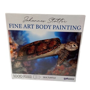 Johannes Stotter Sea Turtle Fine Art Body Painting 1000 Pieces Jigsaw Puzzle