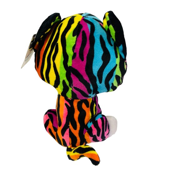 Ideal Toys Direct Rainbow Zebra Plush Stuffed Animal Polyester