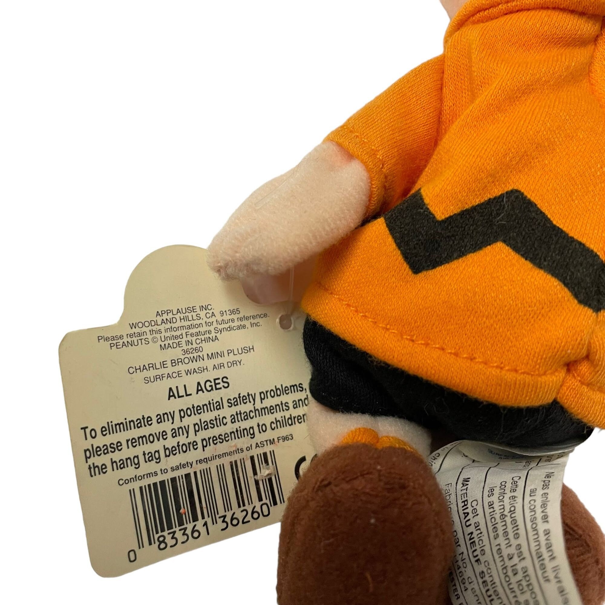 Peanuts Kohl s Cares Stuffed Animal Plush Toy Charlie Brown Orange
