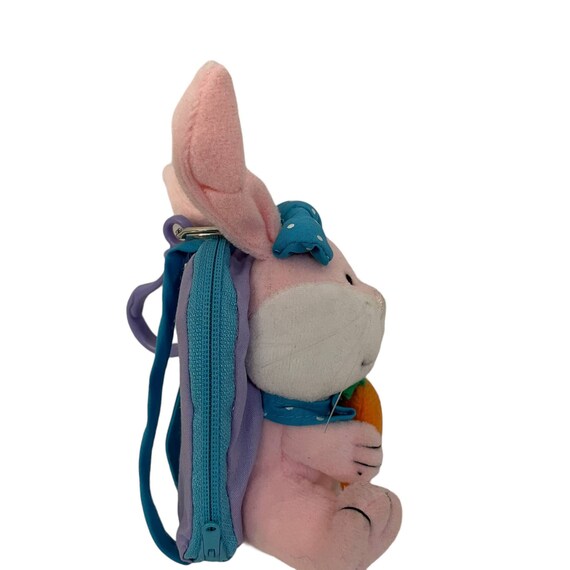 Akin Easter Bunny Holding Carrots Plushie Keychai… - image 2