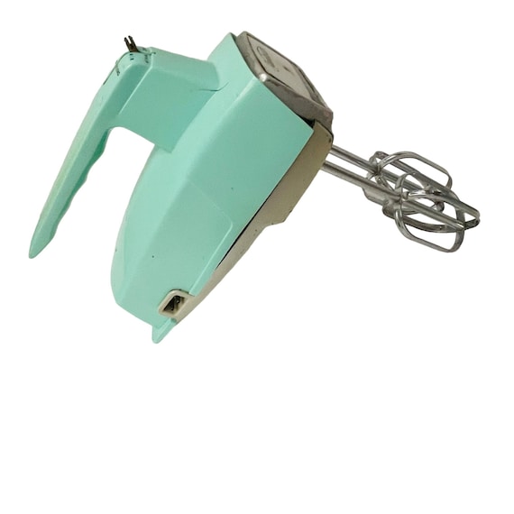 Vintage Sunbeam Mixmaster Hand Mixer Aqua Green Does Not Come With Cable Etsy UK