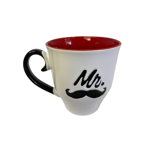 Spectrum Mr Mug Céramique Grès Spectrum Design 15oz Blanc Rouge Intérieur