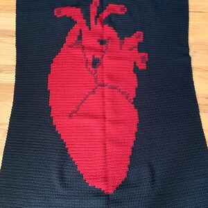 Anatomical Heart Afghan