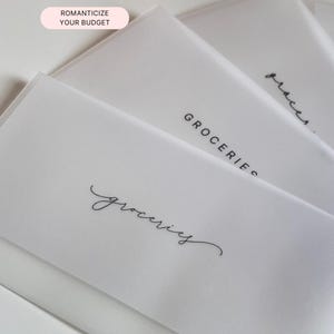 Aangepaste minimale mat gelamineerde geldenveloppen – esthetische budgetenveloppen voor portemonnee, geldvulling