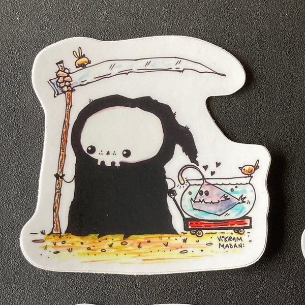 Pet Walk - Fun Lil' Reaper Vinyl Sticker