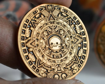 Lil' Reaper 'Carpe Diem' (Seize the Day) Running-Reaper Mayan-Design Art Coin