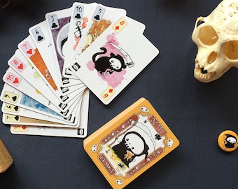 Lil' Reaper Playing Card and Oracle Art Deck - Fun and Unique - Great Gift