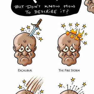 The Illustrated Guide to Nerve Pain - a light/heavy poster to help people with chronic nerve pain verbalize their experience