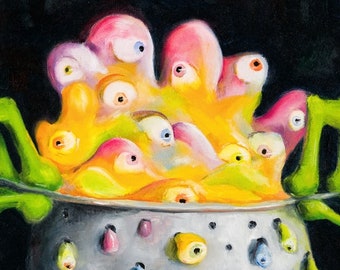 Die Rückkehr der einäugigen Squirmies - Fun Weird Print