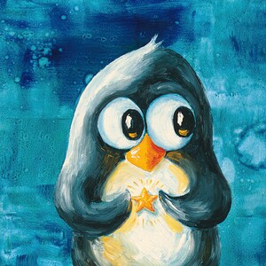 You Are My Shining Star - Super-Cute Penguin Print