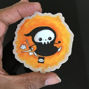 Life is Short, Run Hard! - Fun Lil&#39; Reaper Vinyl Sticker