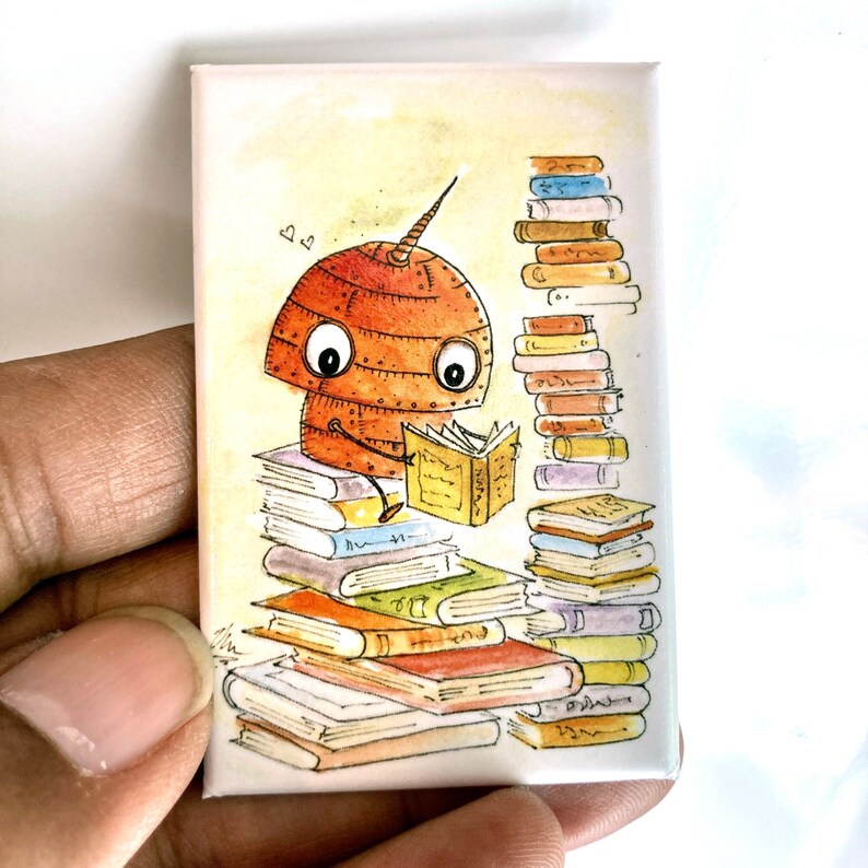 Book Lover Magnet Celebrating Reading Love image 4