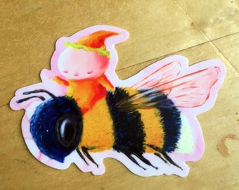 BEE RIDER - Fun Vinyl Sticker