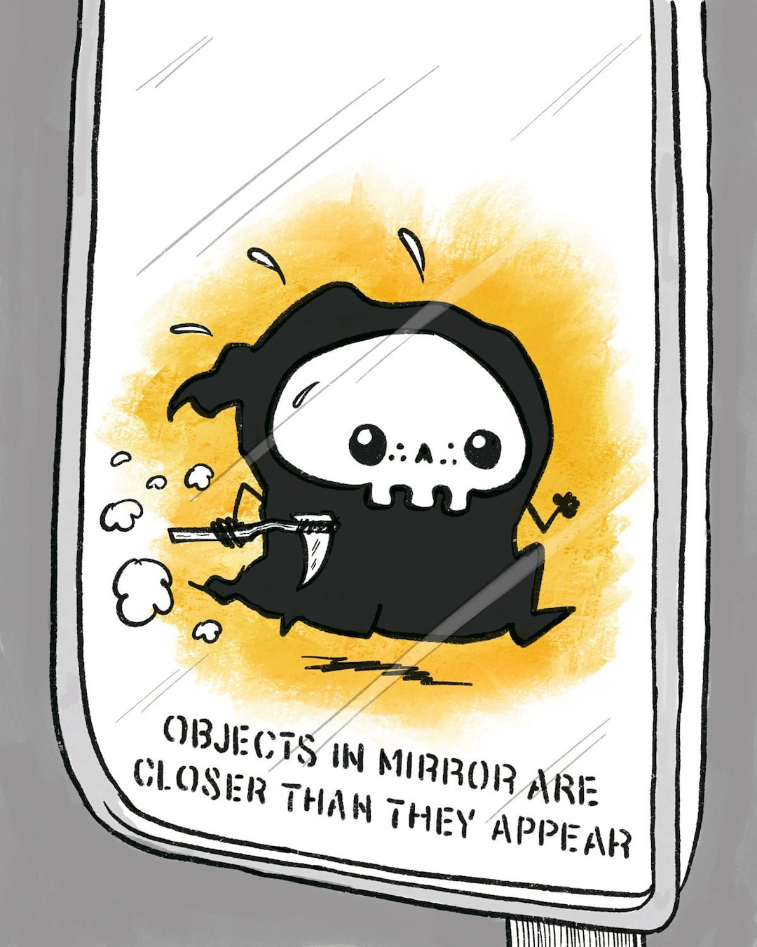 Objects in Mirror Are Closer Than They Appear Funny Lil