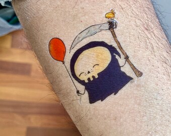 Lil' Reaper Temporary Tattoo - Fun