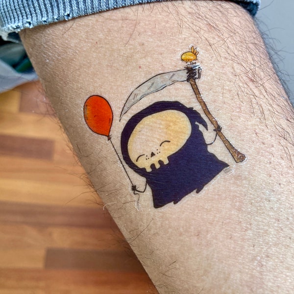 Lil' Reaper Temporary Tattoo - Fun