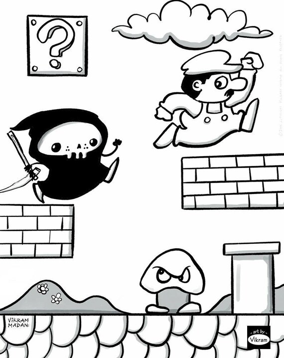 Lil' Grim Reaper Funny Cartoon Coloring Art Book 174 - Etsy Lil' Grim Reaper Funny Cartoon Coloring Art Book 174 - Etsy