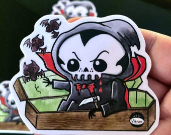 Count Dracula Reaper - Fun Lil' Reaper Vinyl Sticker