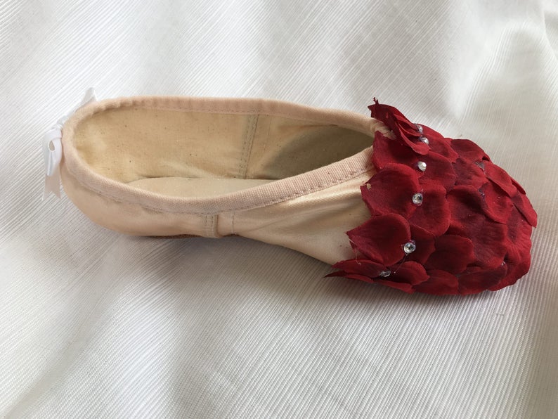 Rosebud Decorative Pointe Shoe Etsy