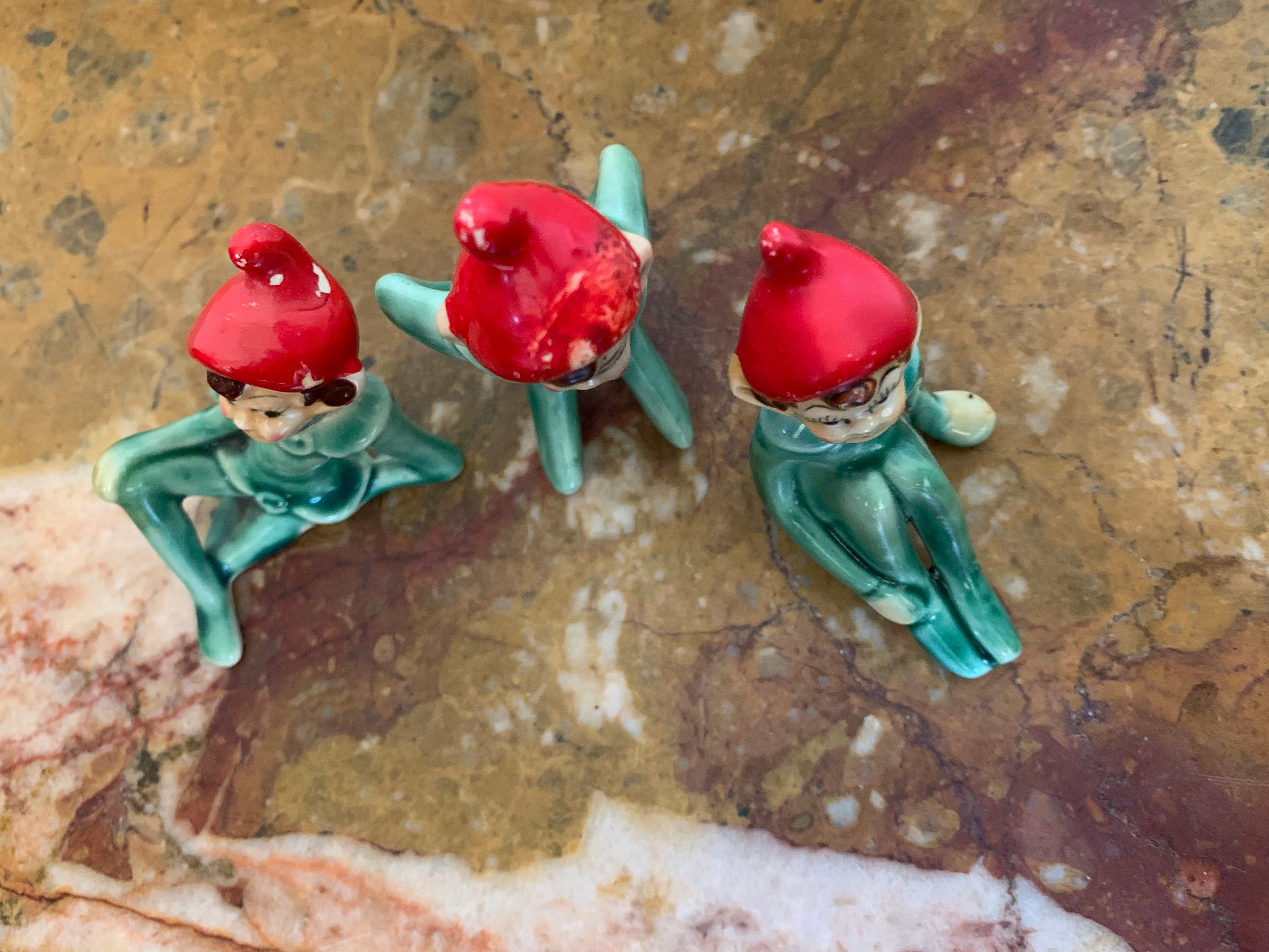 Vintage Ceramic Elf Figurines 87 - vhhfesr