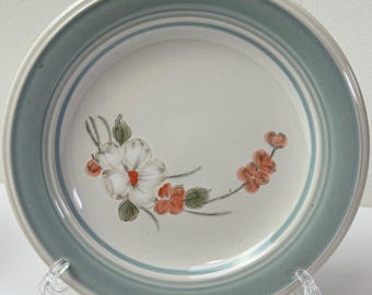 Impressions by Daniele Riverside Stoneware Floral Blue and White Side Plate single orphan replacement