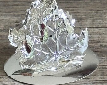 Vintage West Germany Maple Leaf Letter Holder Desk Stand