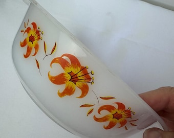 Vintage Crown Pyrex "Tiger Lily" Casserole Baking Dish (1972)