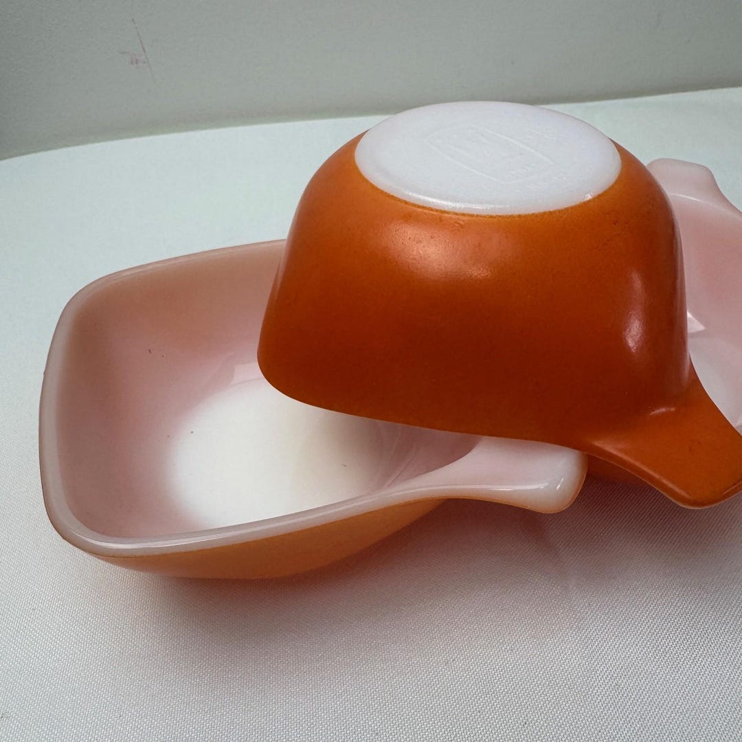 Orange and White Crown Pyrex Ramekin X 3 - VGC Vintage C1970s - Etsy