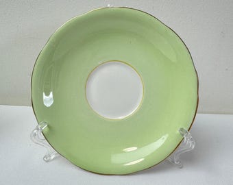 Aynsley Peppermint Green Saucer Orphan Replacement 1930s