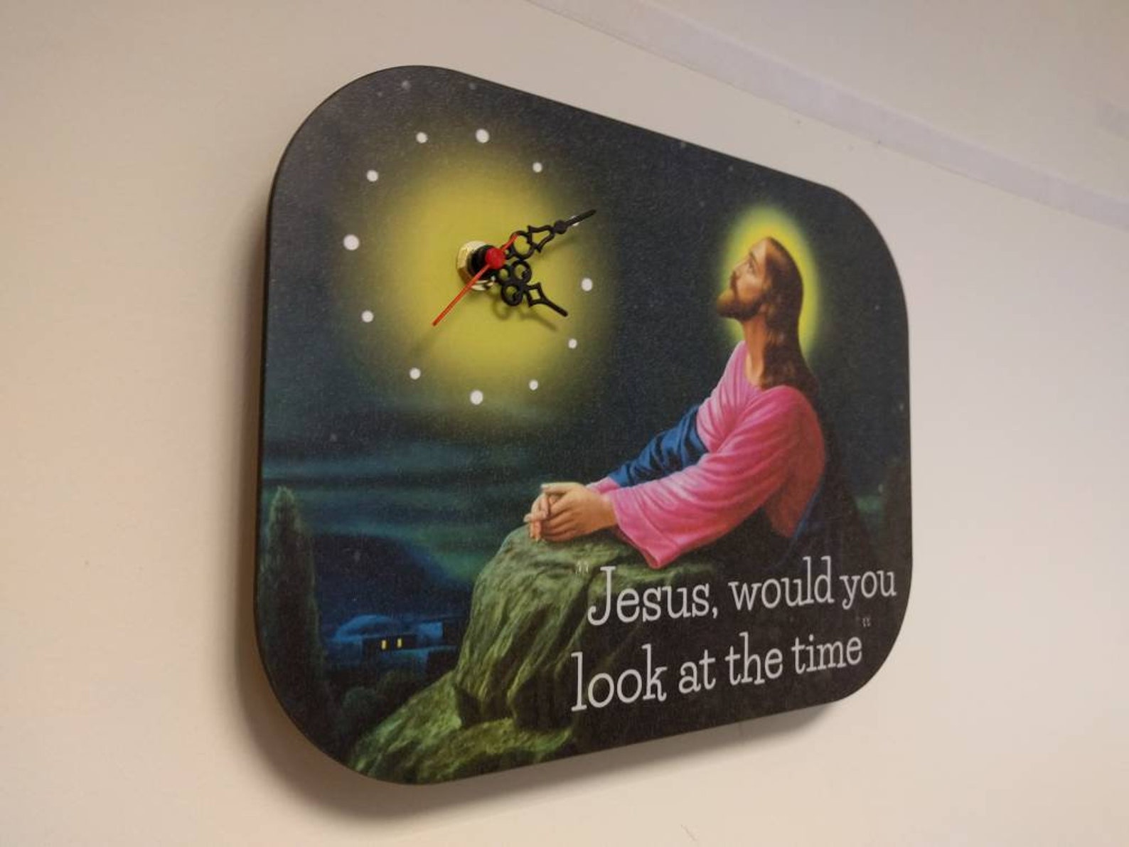 Funny Wall Clock Jesus Would You Look at the Time. 090024 Etsy