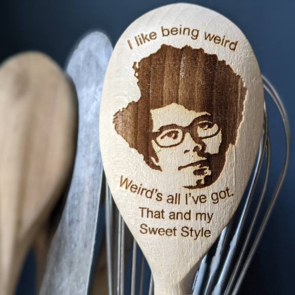 Richard Ayoade Face on wooden spoon, My Sweet Style, IT Crowd housewarming, meme gift, chef, cook,   015-311