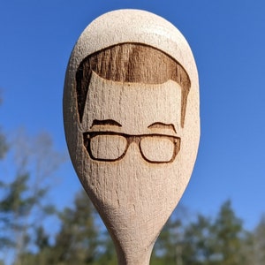 Richard Osman wooden spoon, Games, quiz prize, housewarming,  fan gift, cook, kitchen, best friend gift  015-408