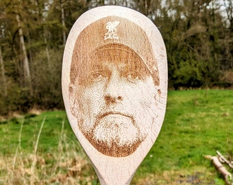 Jürgen Klopp Face on wooden spoon, prank gift, housewarming, meme gift, chef, cook,  doctor 015-443