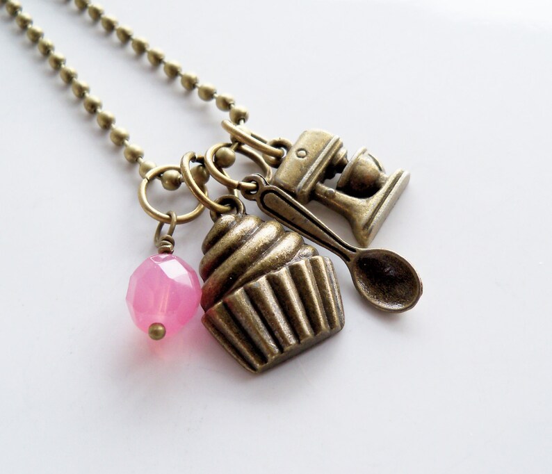 Baker Charm Necklace Cooking Jewelry Baking Lover Necklace Etsy