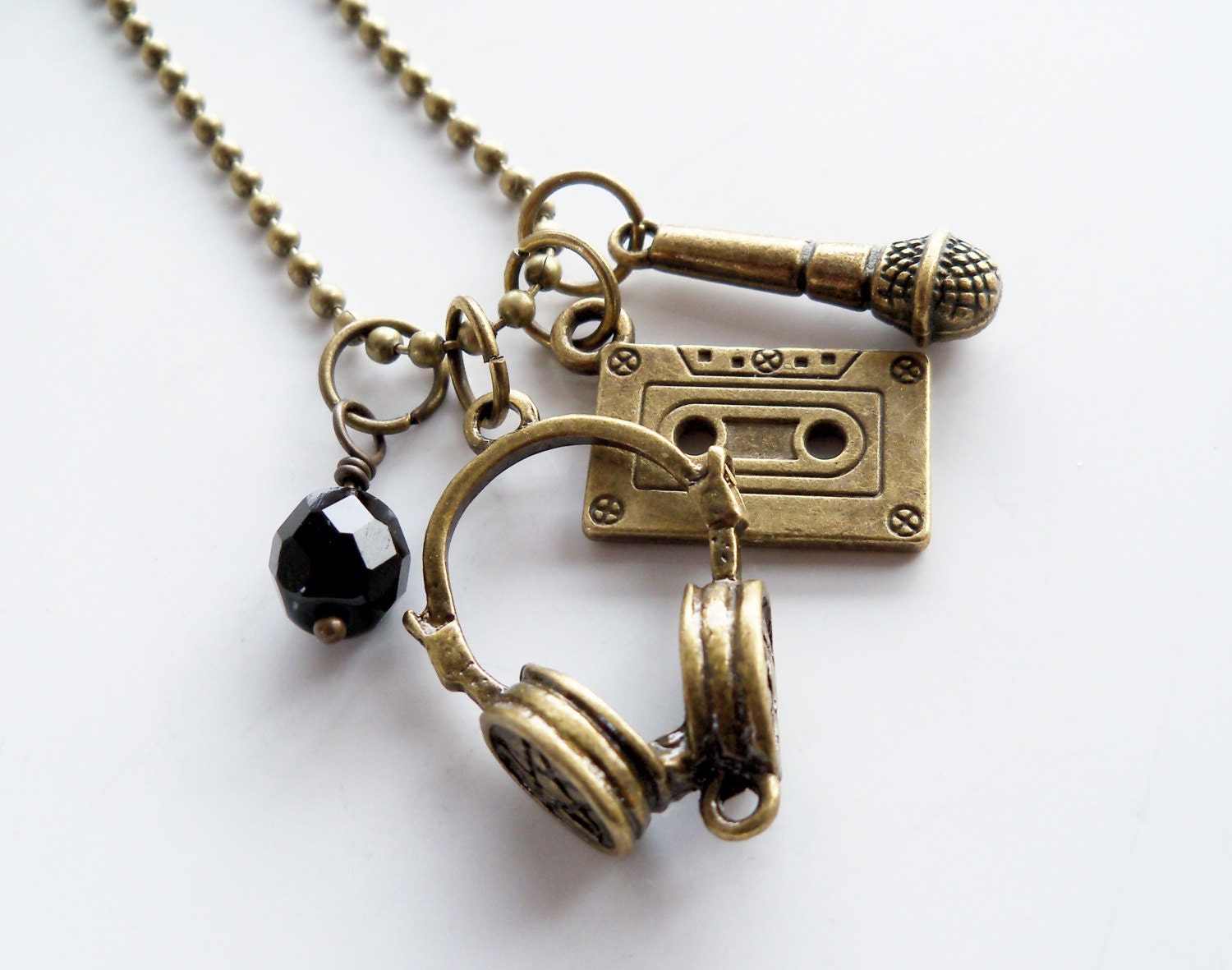 Music Charm Necklace Musician Jewelry DJ Necklace Singer Etsy