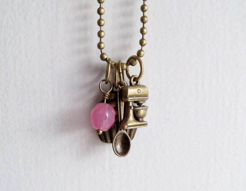 Baker Charm Necklace Cooking Jewelry Baking Lover Necklace Etsy