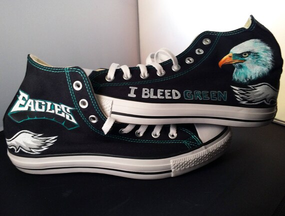 KIDS version Philadelphia Eagles Converse I BLEED GREEN