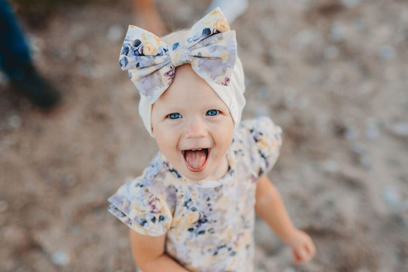 Baby girl homecoming outfit with yellow jumpsuit/overall, baby hats, butterfly pants & sweatshirt, headband. Newborn/baby gift set, gift box image 5