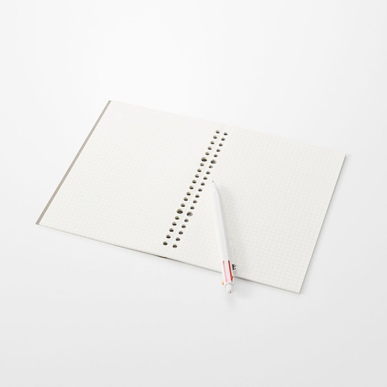 muji grid filler paper loose leaf notepad b5 a4 a5 etsy
