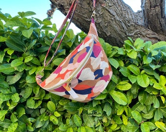 Sac banane taille xl  - upcycling tote bag Sezane