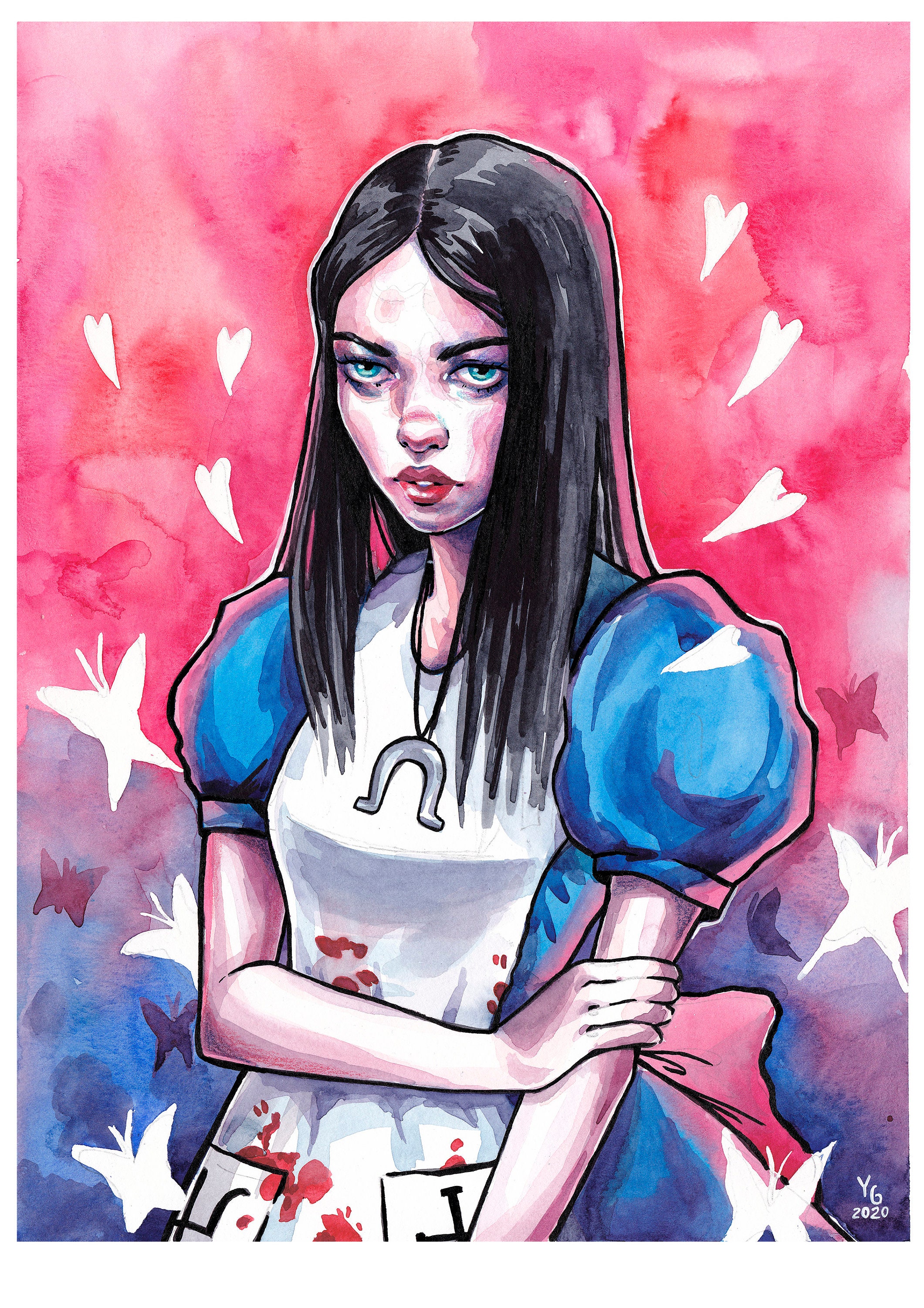 Alice Madness Returns Fanart Art Board Print for Sale by animateastory