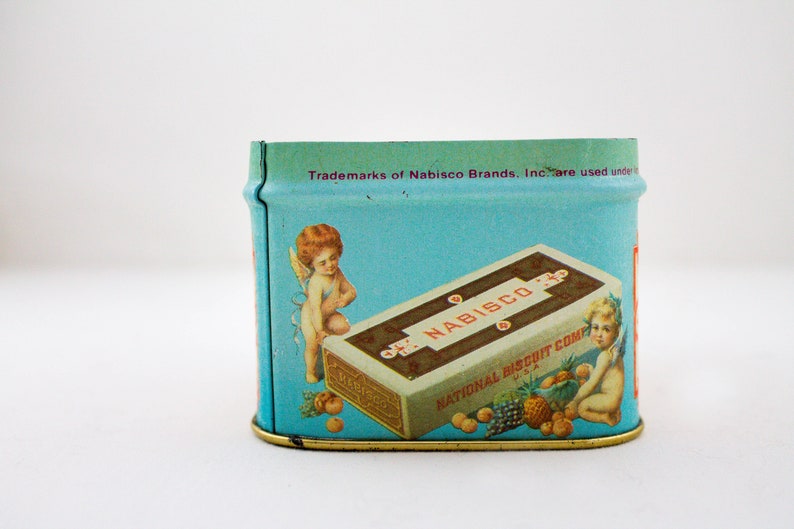Vintage Nabisco Tin by Bristol Ware Small Vintage Cookie Tin