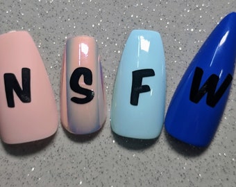 Small Alphabet Vinyl Nail Decals, Letter Nail Art Stickers (78 Piece Set)