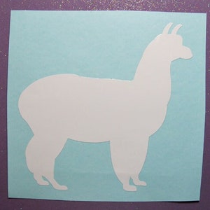 Alpaca vinyl decal, alpaca sticker, Llama vinyl sticker decal, sticker decal for car, laptop decal, decal for tumbler, decal for car,