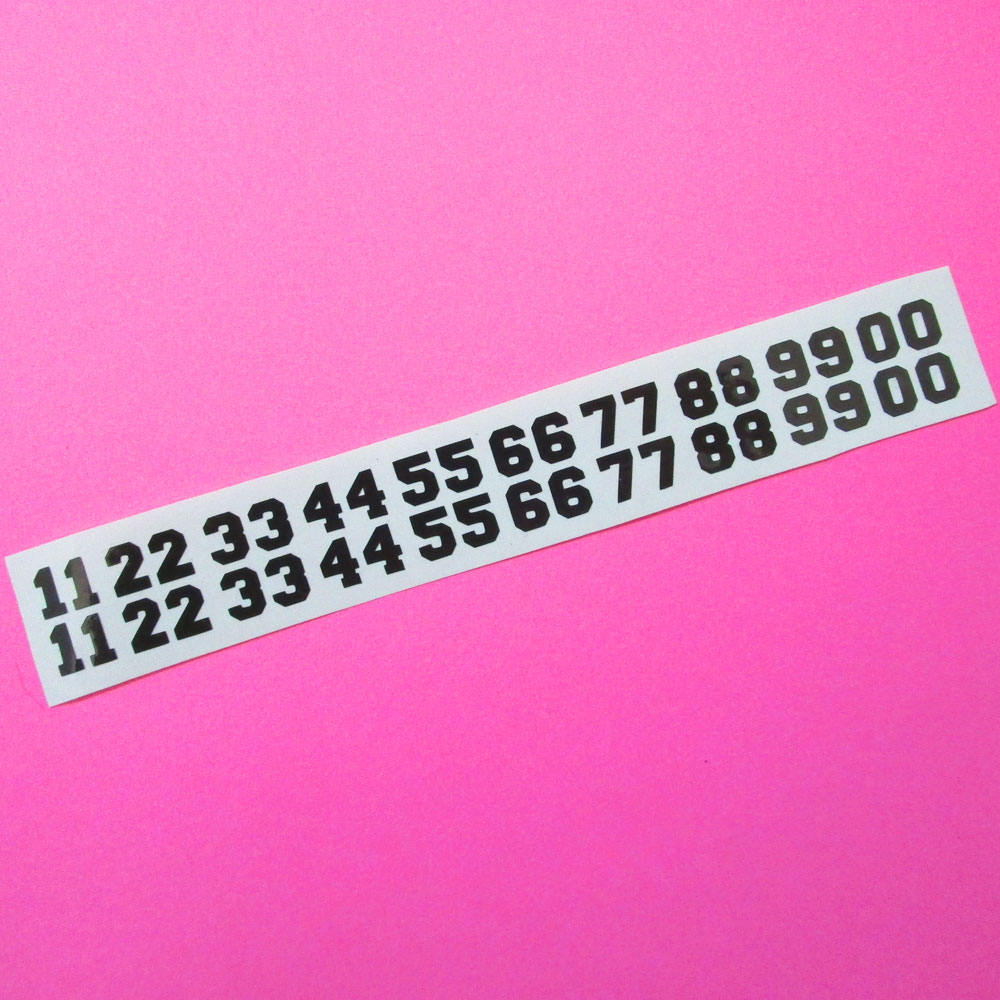 Varsity Font Numbers Nail Decals Number Nail Stickers Number Etsy