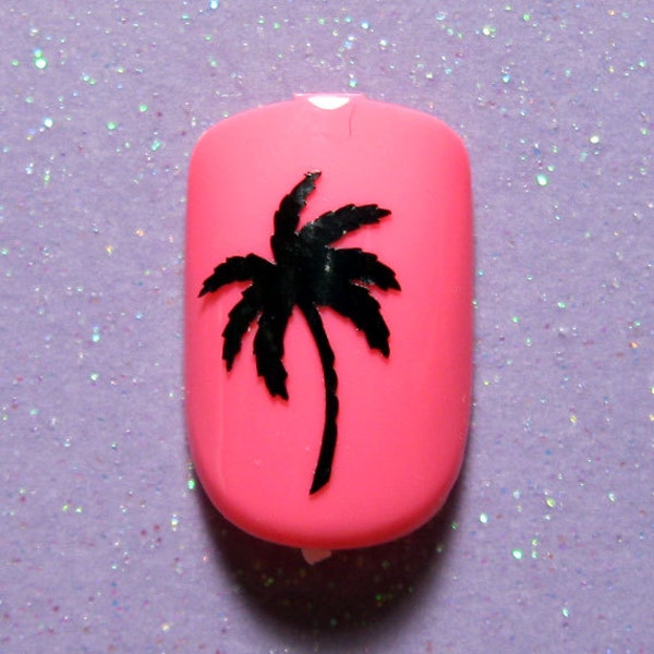 Palm Tree Nails - Etsy