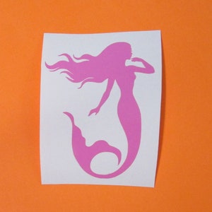 Pegatina de sirena, calcomanía de vinilo de sirena, pegatina de sirena, calcomanía de sirena, pegatina de sirena para coche, calcomanía de vaso, calcomanía de portátil de sirena