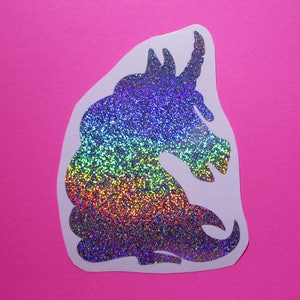 Unicorn vinyl sticker decal,unicorn gift,unicorn decal for car,unicorn laptop sticker,unicorn decal for tumbler, holographic unicorn sticker